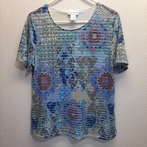 Rebecca Malone Pullover Short Sleeve Top l Size: M
